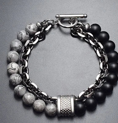 Ladies' Chic Beaded Link Chain Bracelet Series