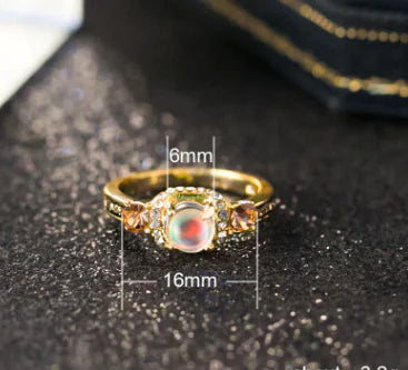 Vintage Moonstone Stylish Alloy Ring for Women