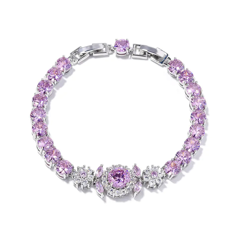Purple Flower Luxury Women's Bracelet