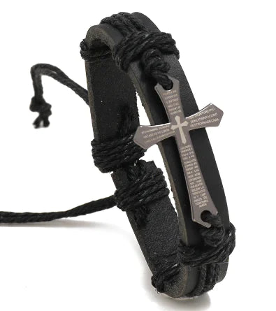 Blessing Braided Premium Leather Men's Bracelet