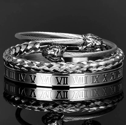 Stainless Steel Wire Braided Rope Digital Bracelet