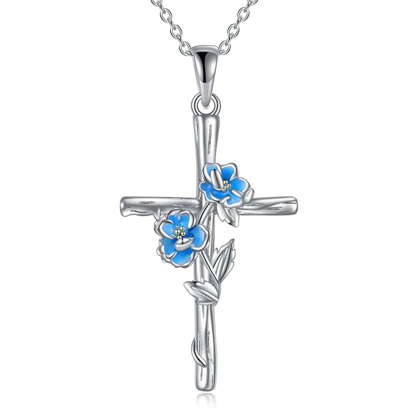 Polished tarnish elegance Cross Women Necklace