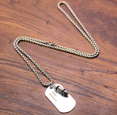 Trendy Men's Necklace with Hip-Hop Pendant and Chain