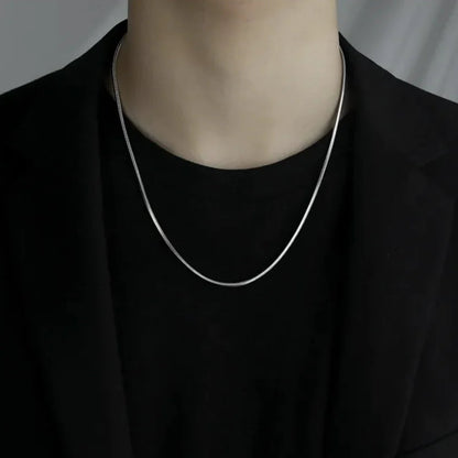 Men's Titanium Steel Clavicle Necklace