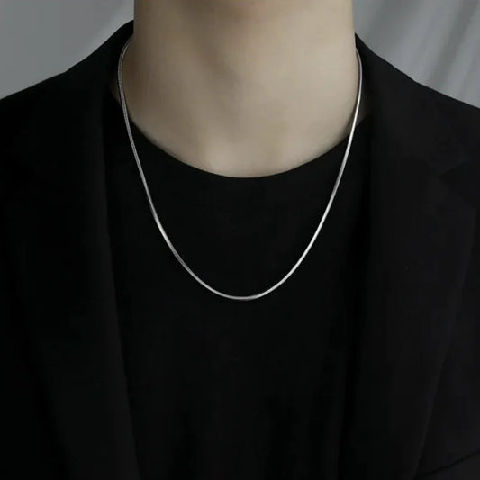 Men's Titanium Steel Clavicle Necklace