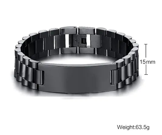 Personalized Stainless Steel Chain Men's Bracelet