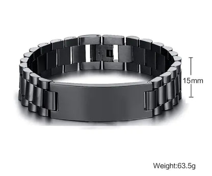 Personalized Stainless Steel Chain Men's Bracelet