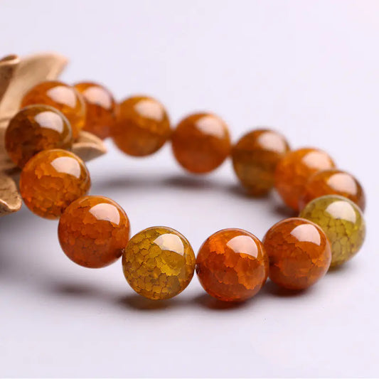 Natural Tibetan Dragon Stone Agate Bracelet for Men and Women