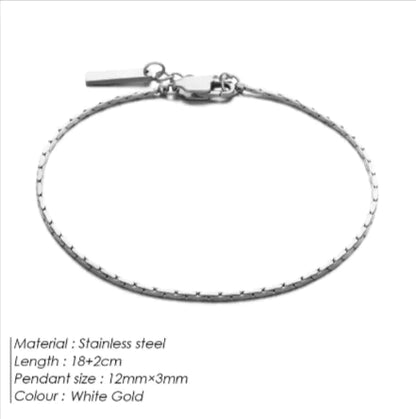 Sleek Modern Stainless Steel Men's Bracelet
