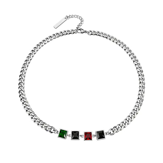 Vintage Multi-Color Titanium Steel Men's Necklace