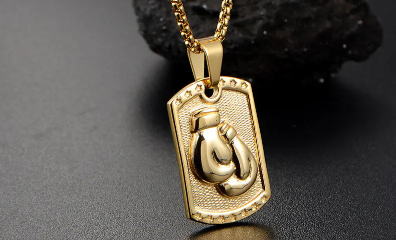 Men's Boxing Glove Pendant Necklace