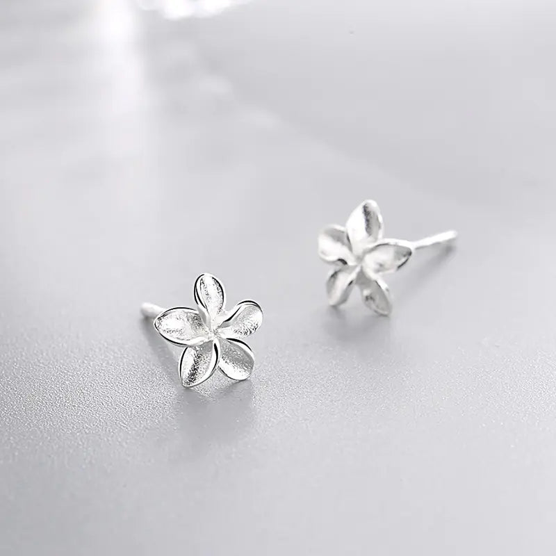 Flower Egg Earrings - Floral Stud Earrings