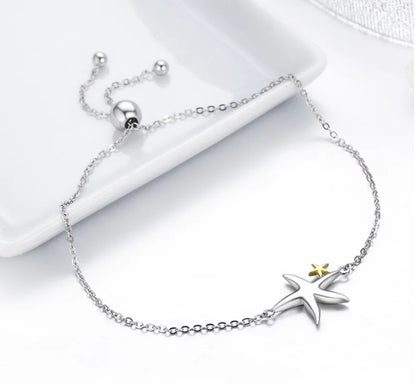 Starfish Link Chain Women's Bracelet