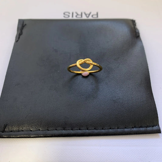 Gold Knotted Ring for Women