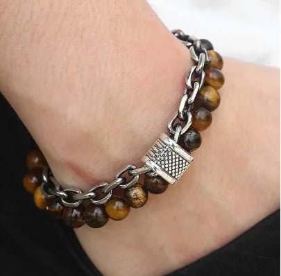 Ladies' Chic Beaded Link Chain Bracelet Series