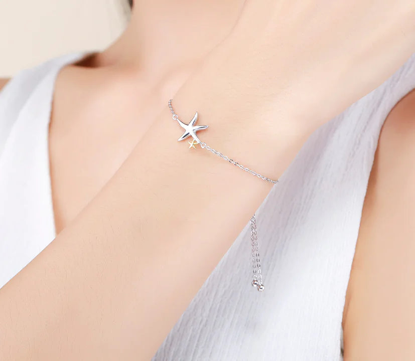Starfish Link Chain Women's Bracelet