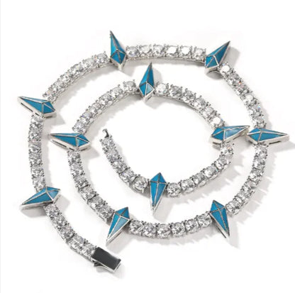 Men's Unique Zircon Diamond Pendant Necklace