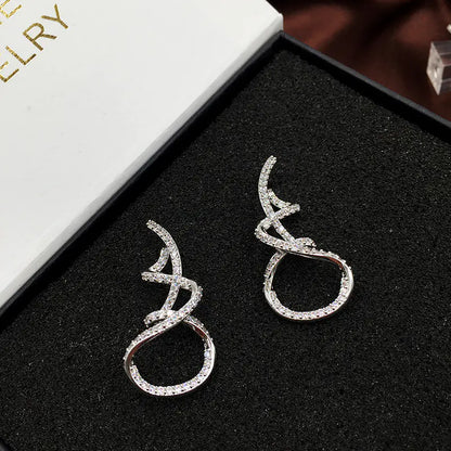 Irregular Twisted Spiral Earrings (Set of Earrings)