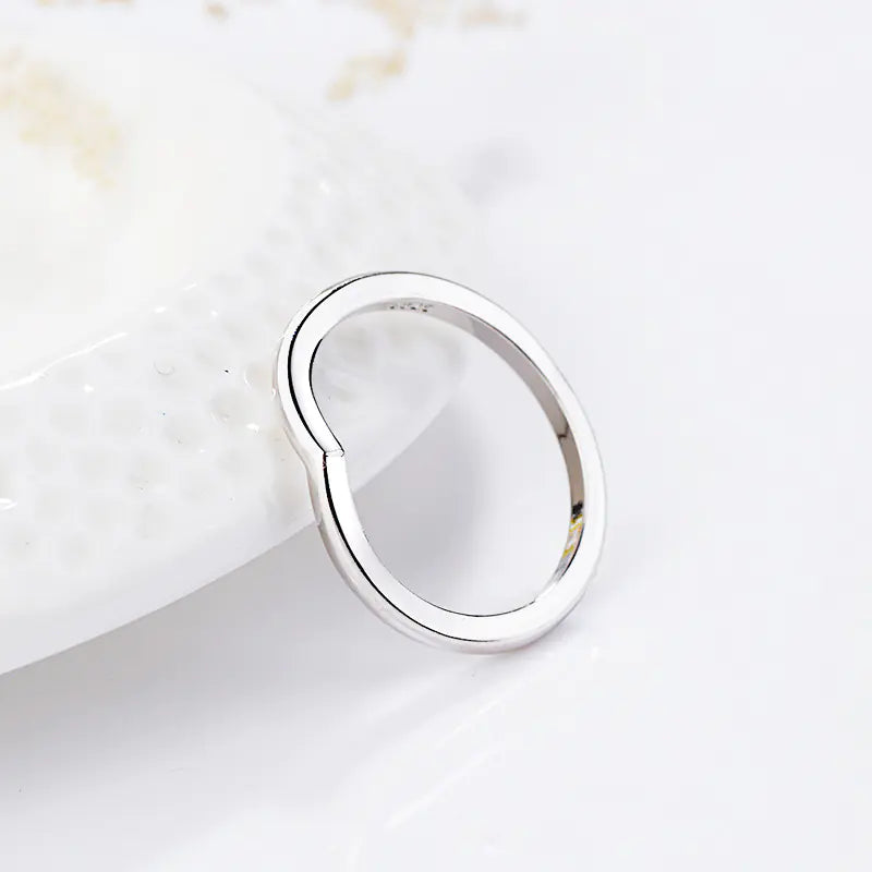 S925 Silver Simple Fashion Wish Ring for Women