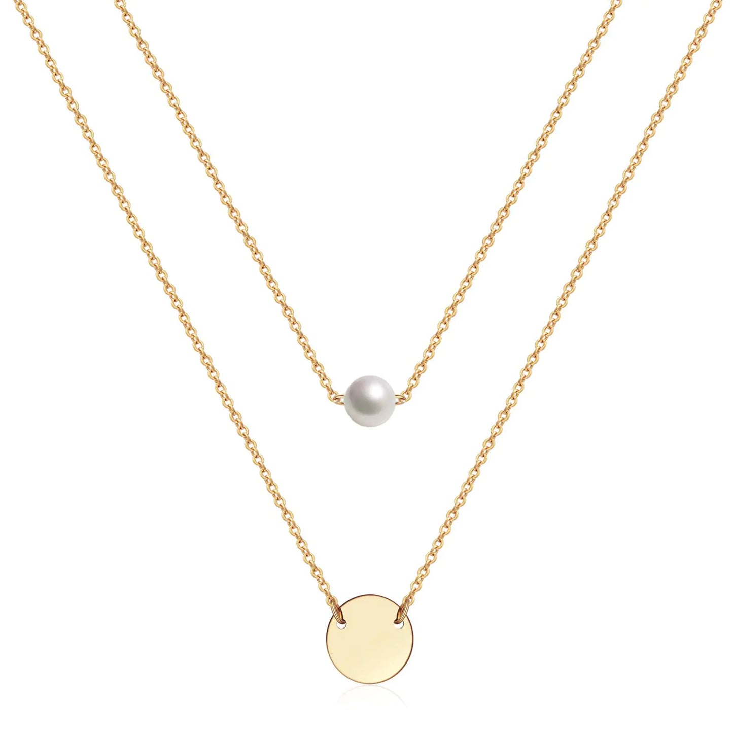 Delicate Gold Layered Necklace for Women