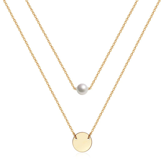 Delicate Gold Layered Necklace for Women