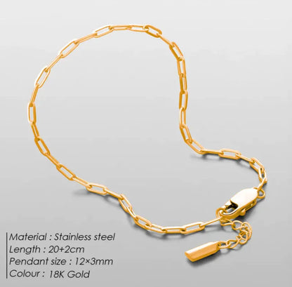 Men's Slim Stainless Steel Bracelet