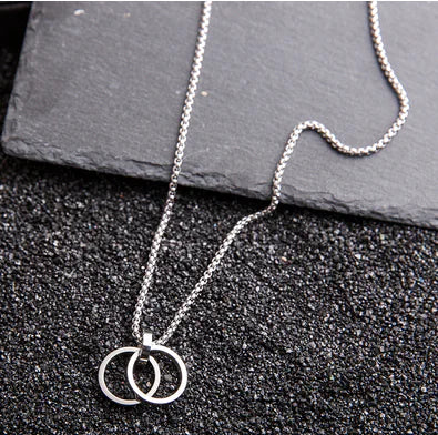 Trendy Men's Necklace with Hip-Hop Pendant and Chain
