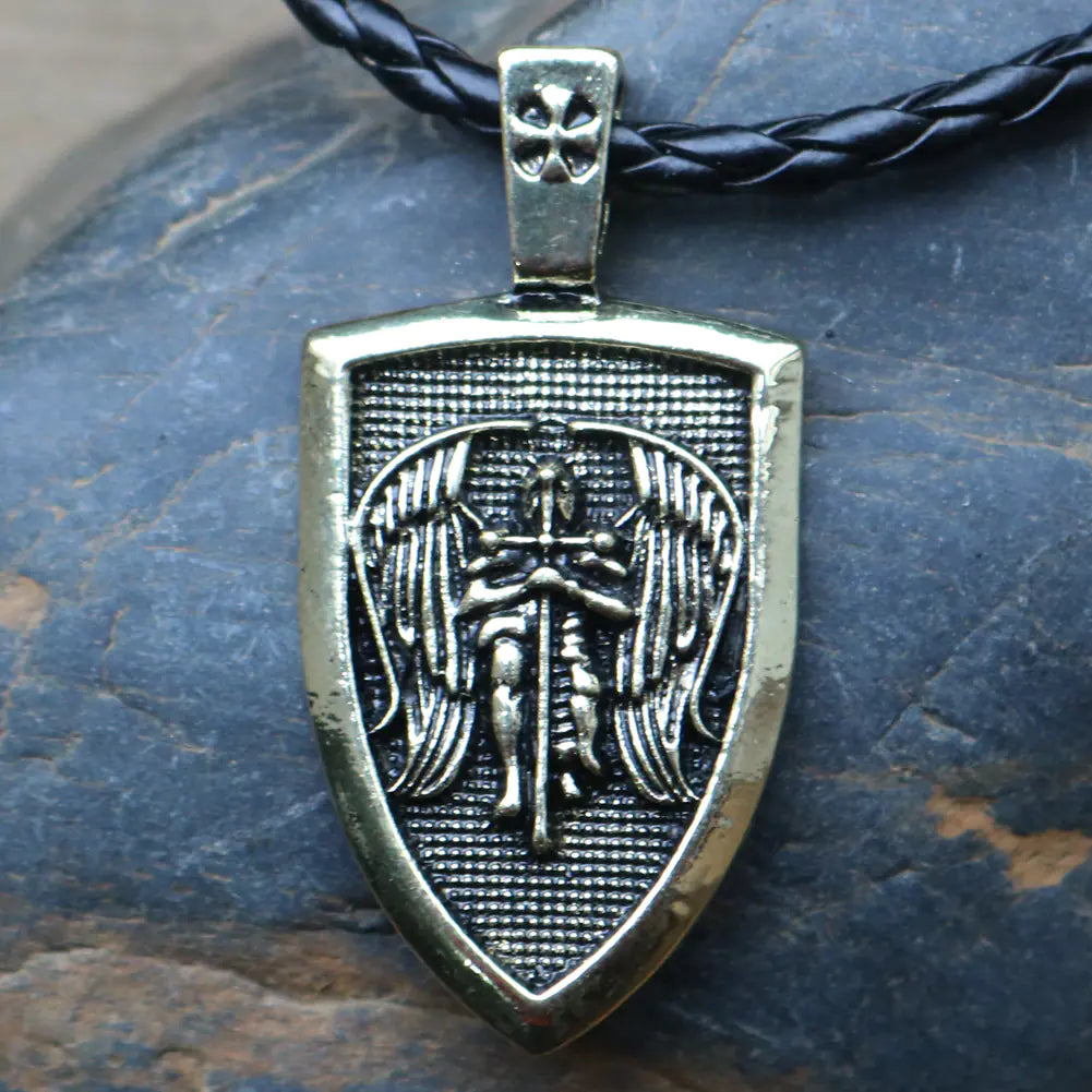 Men's Necklace with Amulet Pendant