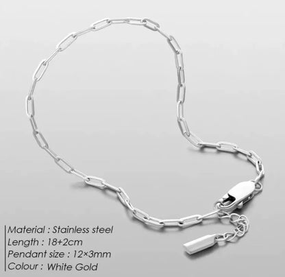 Men's Slim Stainless Steel Bracelet