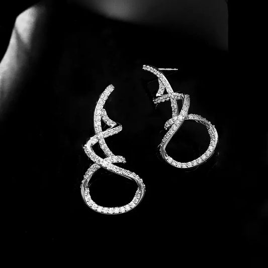Irregular Twisted Spiral Earrings (Set of Earrings)