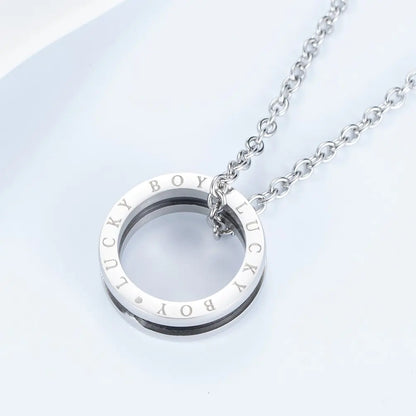 Men's 2-in-1 Pendant Ring Necklace