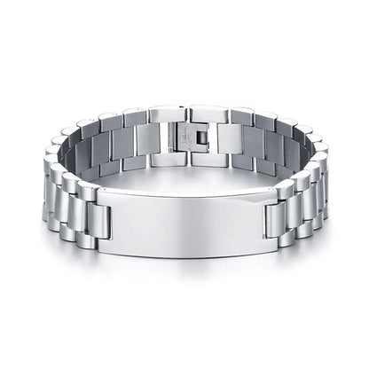 Personalized Stainless Steel Chain Men's Bracelet