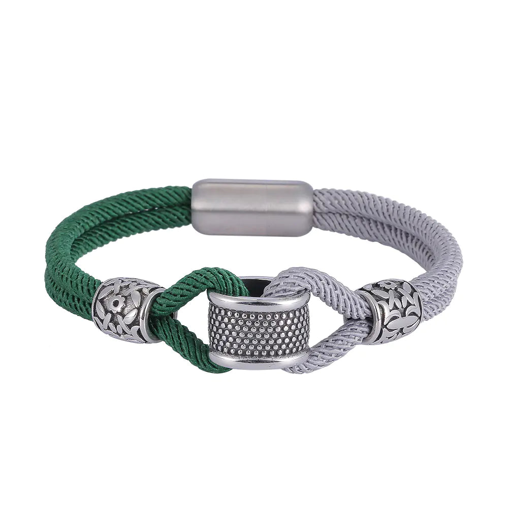 Titanium Steel Milanese Rope Beads Stainless Steel Bracelet