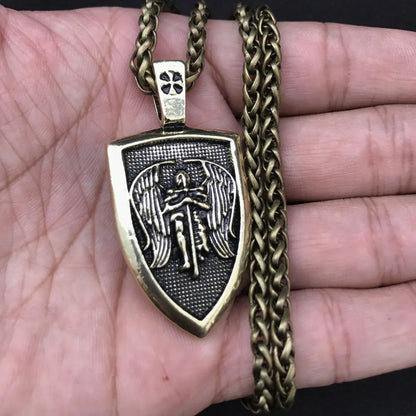 Men's Necklace with Amulet Pendant