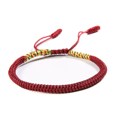 Literary Bracelet with National Style Red Hand Rope