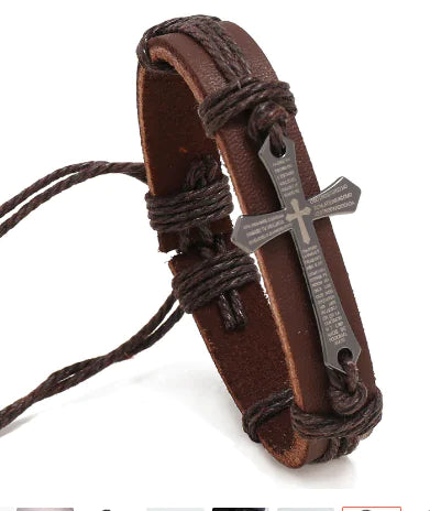 Blessing Braided Premium Leather Men's Bracelet