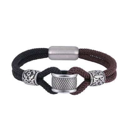 Titanium Steel Milanese Rope Beads Stainless Steel Bracelet