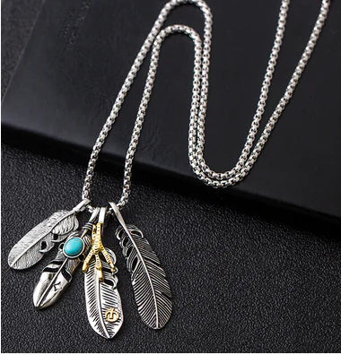 Trendy Men's Necklace with Hip-Hop Pendant and Chain