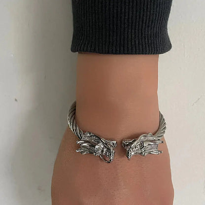 Faucet Vintage Dragon Steel Men's Bracelet