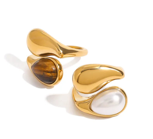 Drop Pearl Ring for Women