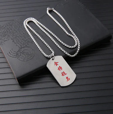 Trendy Men's Necklace with Hip-Hop Pendant and Chain