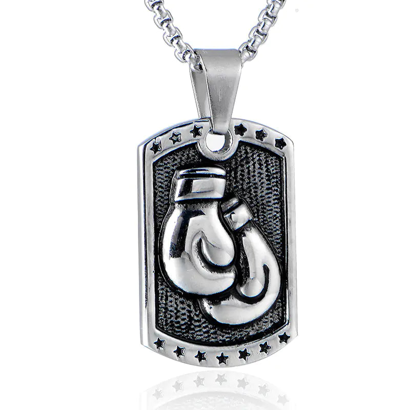 Men's Boxing Glove Pendant Necklace