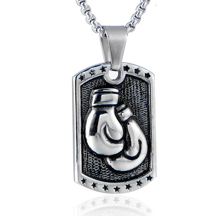Men's Boxing Glove Pendant Necklace