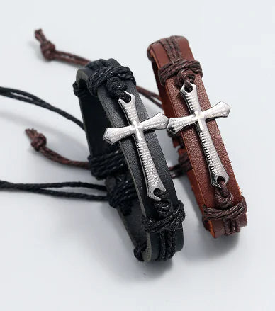 Blessing Braided Premium Leather Men's Bracelet