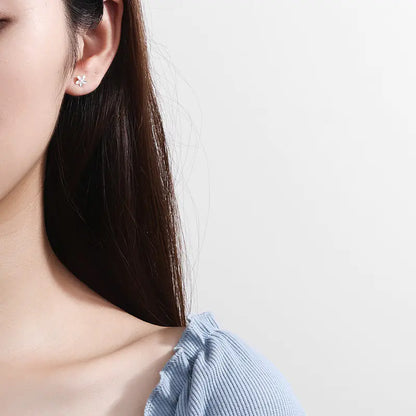 Flower Egg Earrings - Floral Stud Earrings