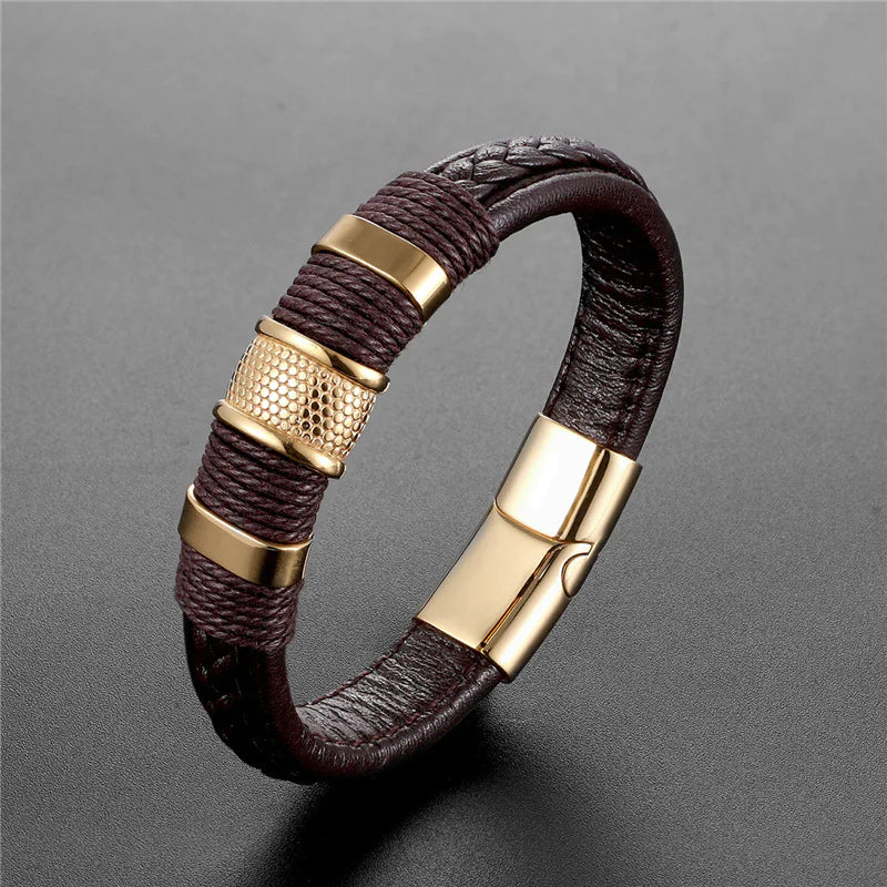 Vintage Leather Men's Bracelet