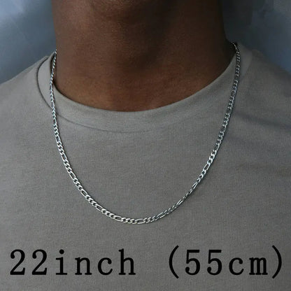 Men's Alloy Chain Necklace in Trendy Gold
