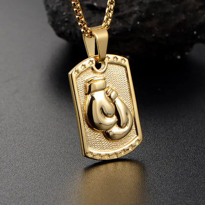 Men's Boxing Glove Pendant Necklace