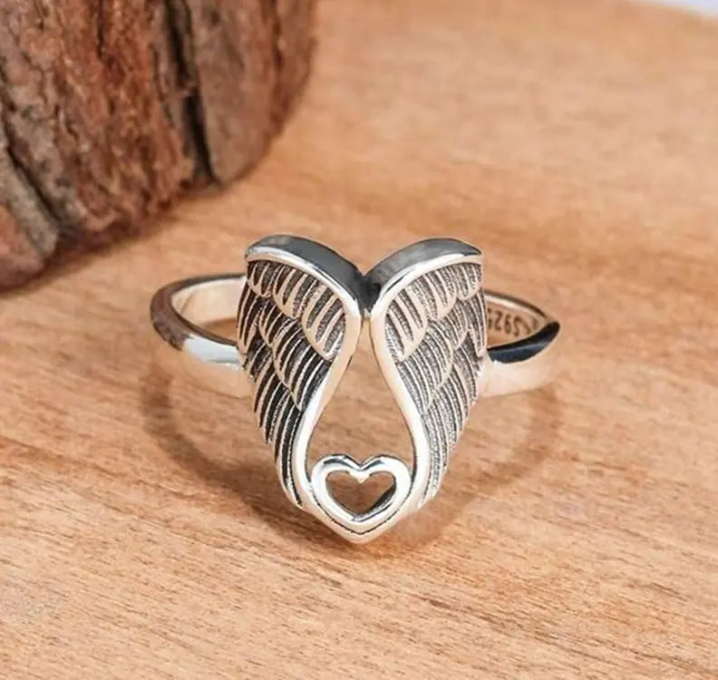 Vintage Angel Wings Ring for Women