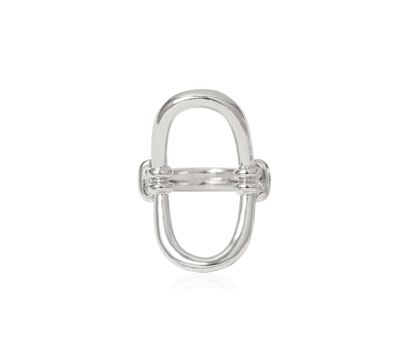 Geometric Metal O - Ring for Women